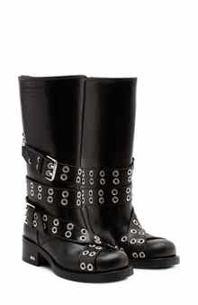 Mach & Mach Buckle Belt Moto Boot