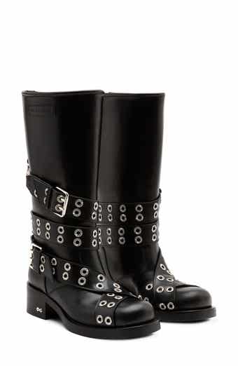 Mach & Mach Buckle Belt Moto Boot