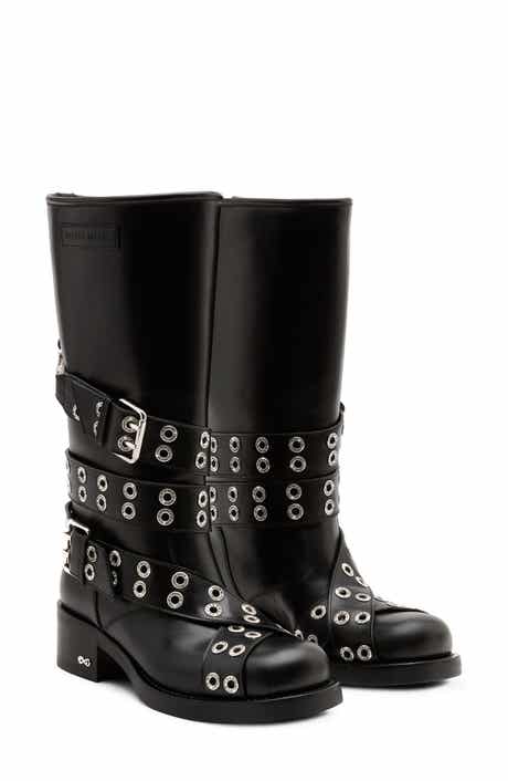 Mach & Mach Buckle Belt Moto Boot