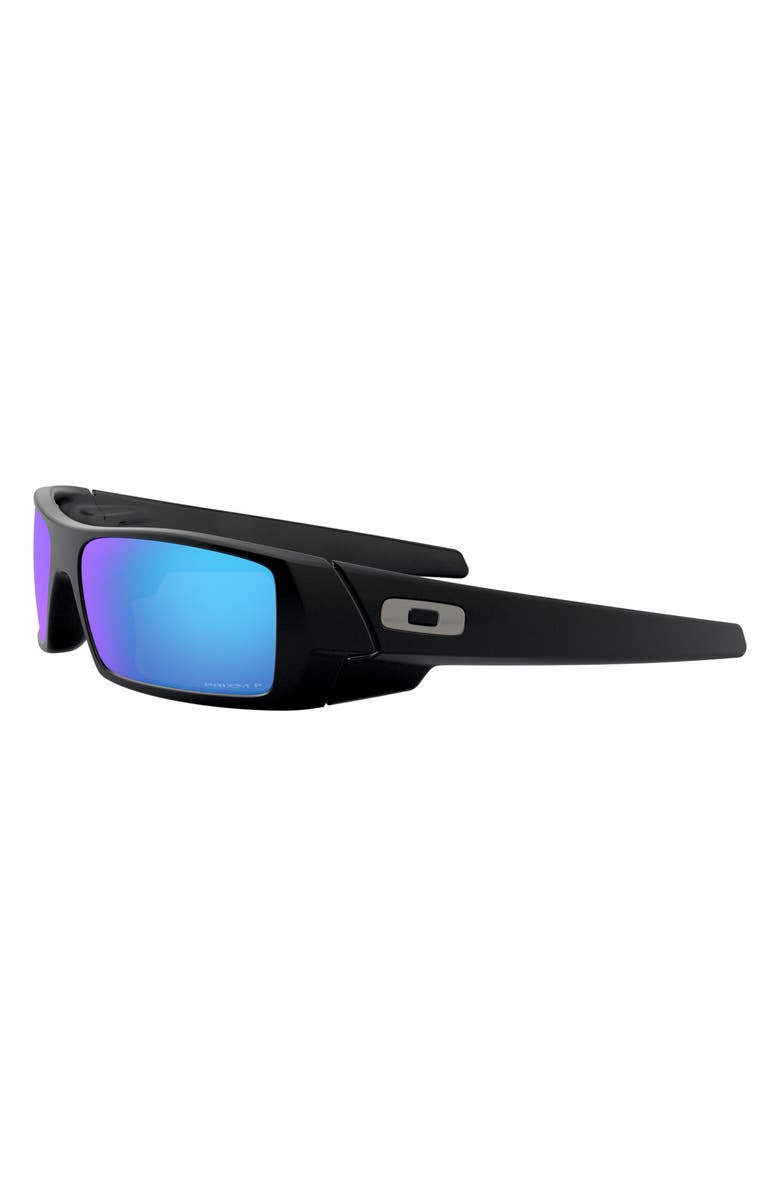 Oakley Gascan<sup>®</sup> 60mm Prizm<sup>™</sup> Polarized Rectangle Sunglasses, Alternate, color, Matte Black/ Prizm Sapphire