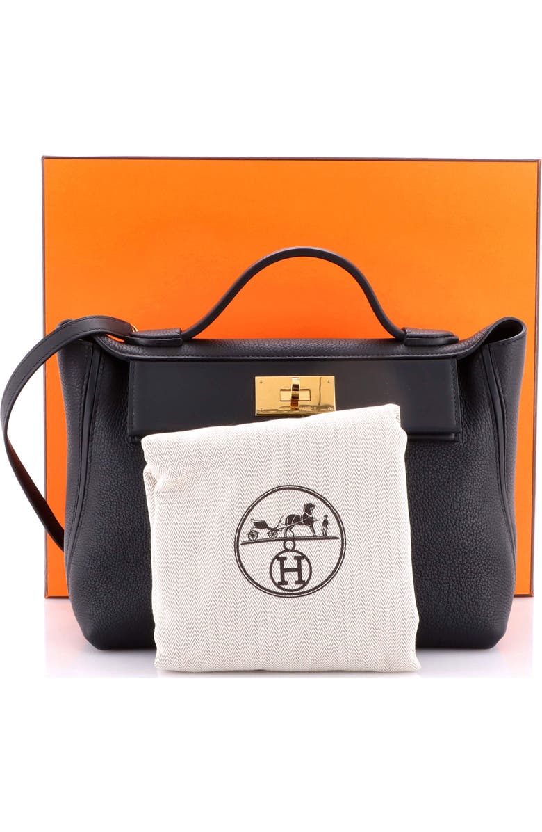 Pre-Owned Hermes 24/24 Bag Togo with Swift 29, Alternate, color, Noir