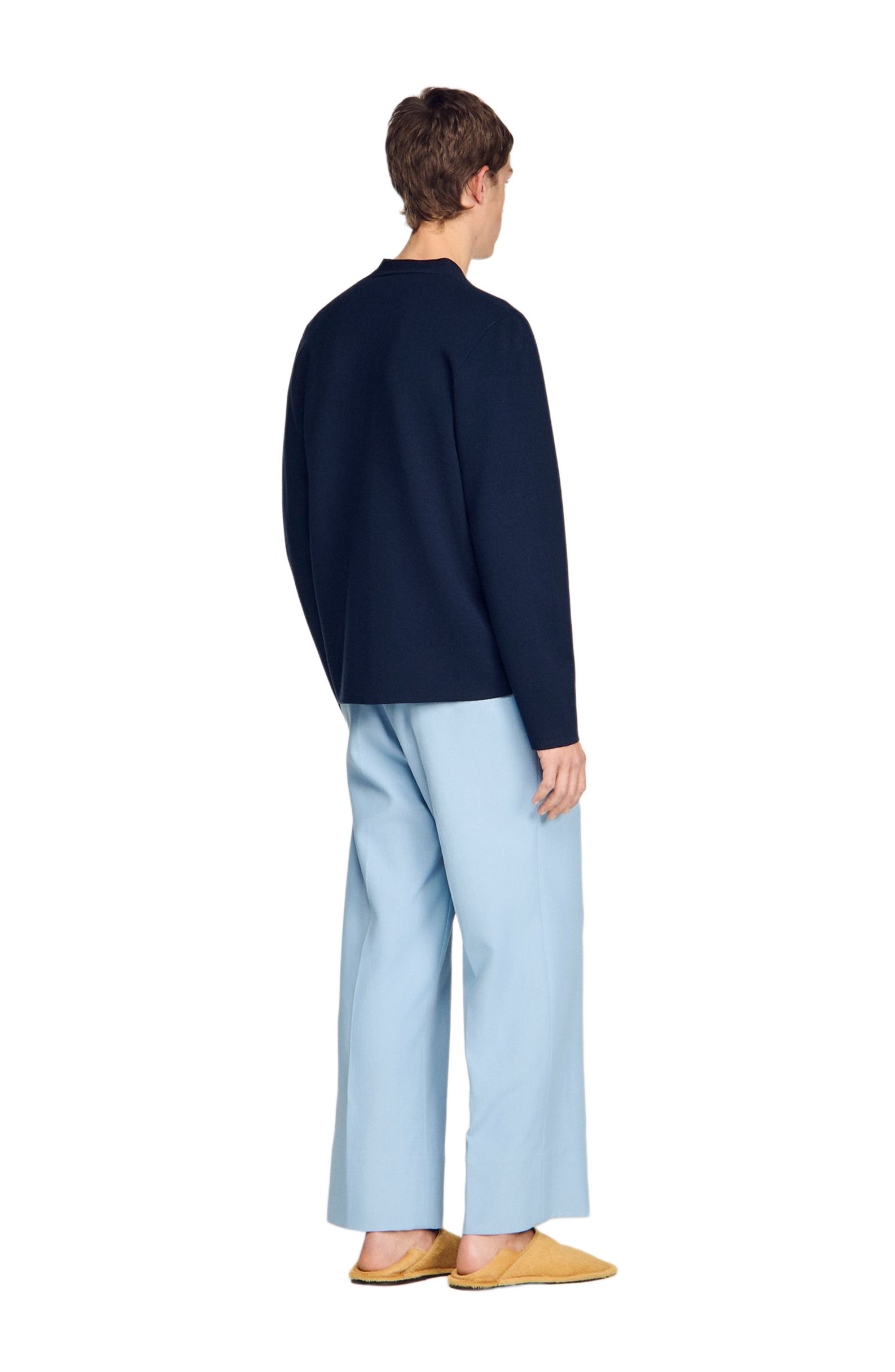SANDRO Jacquard flower knit cardigan (Men) | Nordstrom