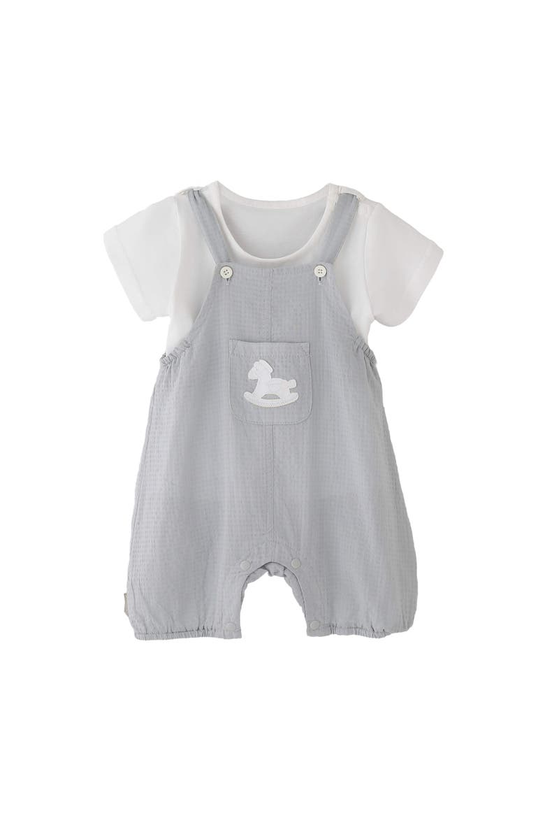 Rocking Horse Romper, Main, color, Grey