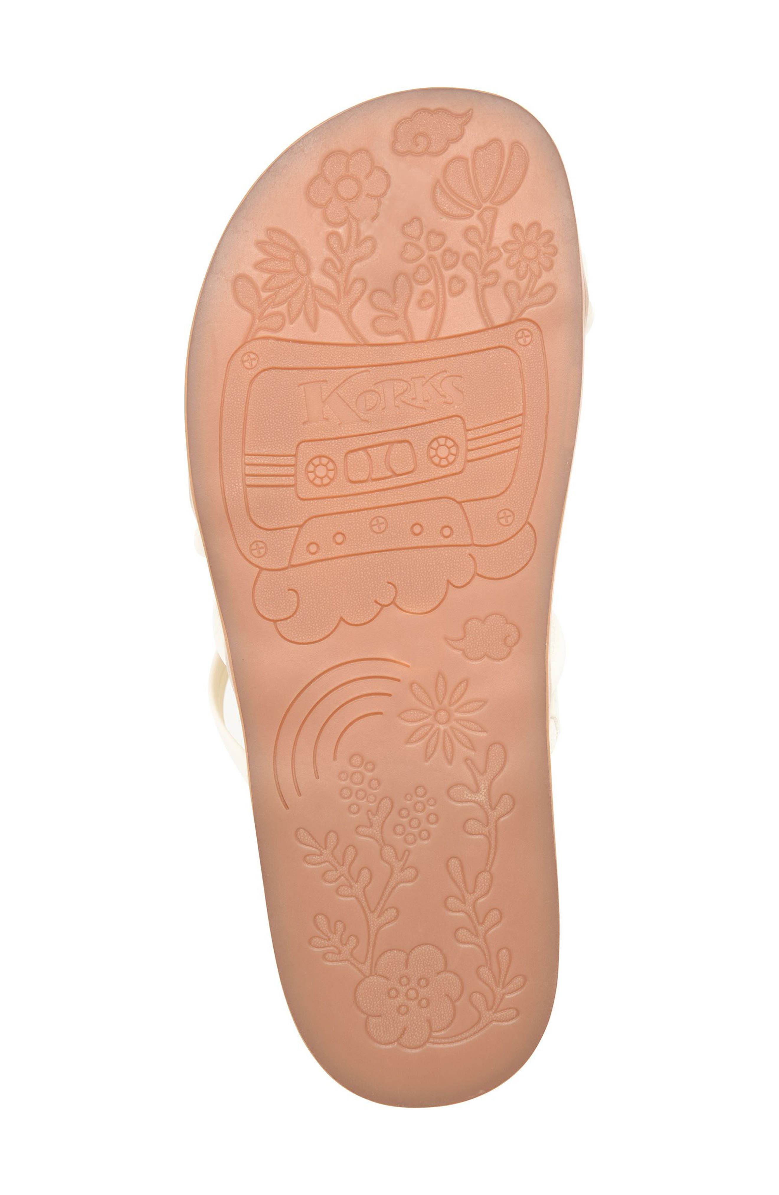 KORKS Audra Sandal, Alternate, color, White