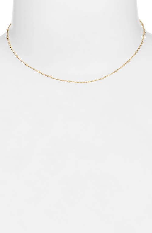 The Sis Kiss Baby Station Chain Necklace In Gold