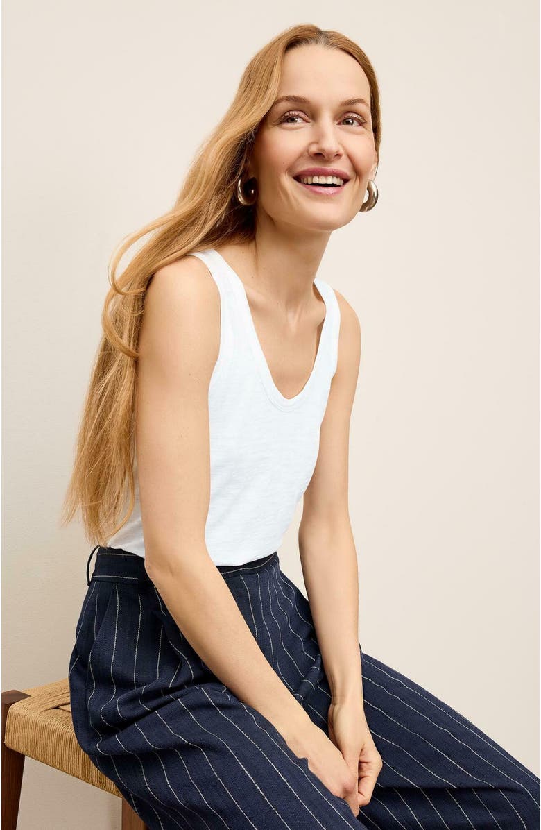 M.M.LaFleur Wyatt Tank, Alternate, color, White