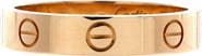 Pre-Owned Cartier Love Wedding Band 1 Diamond Ring 18K Yellow Gold with Diamond