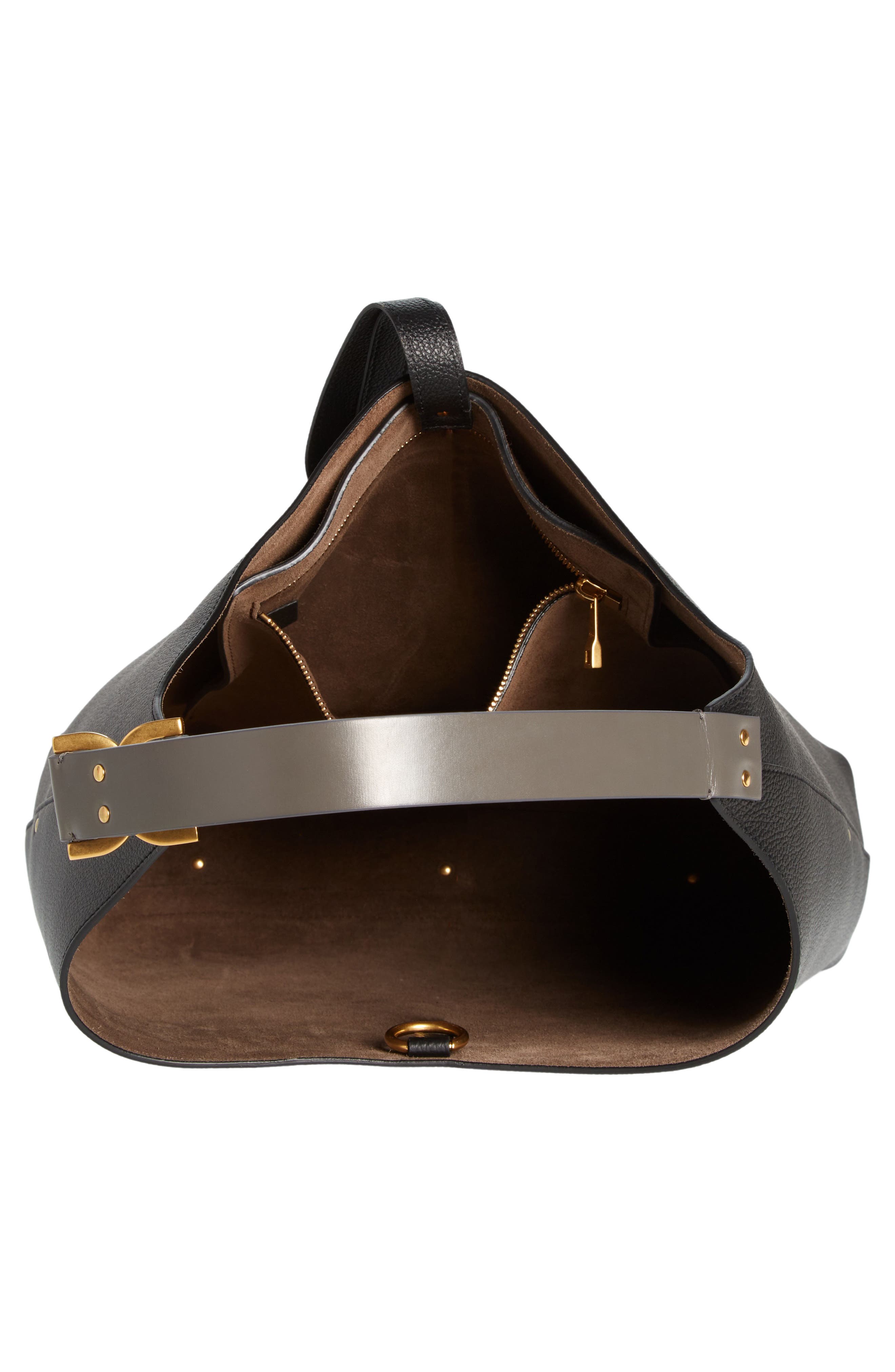 Chloé Marcie Leather Hobo Bag, Alternate, color, 