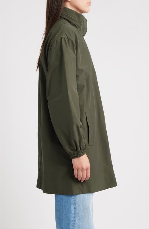 Eileen Fisher Stand Collar Jacket In Green