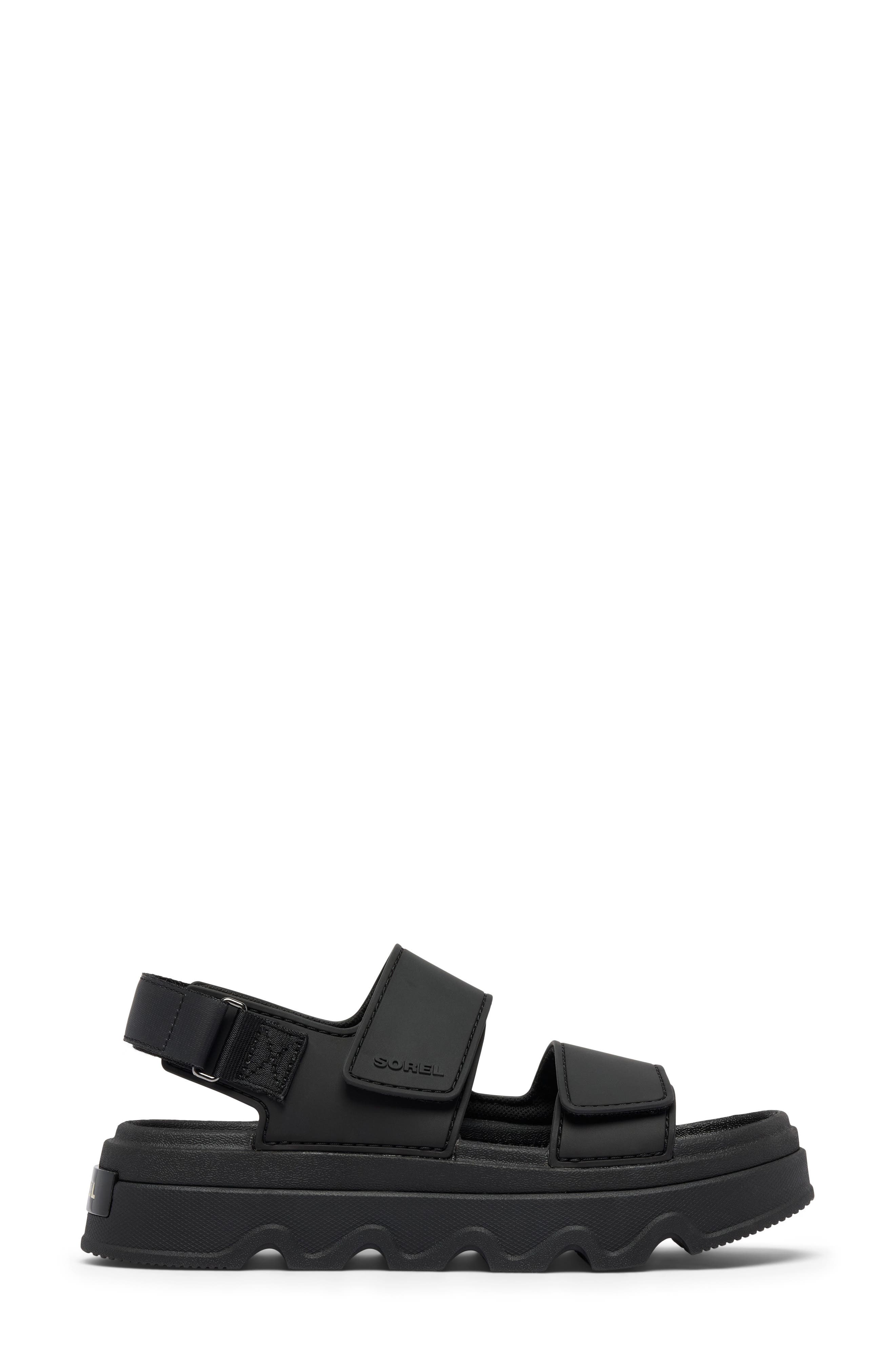 SOREL Kinetic<sup>™</sup> Sunchase Slingback Sandal, Alternate, color, Black/ Sea Salt