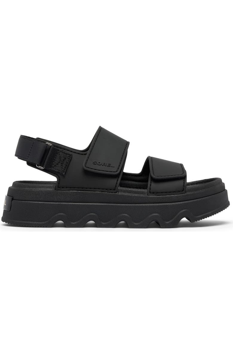 SOREL Kinetic<sup>™</sup> Sunchase Slingback Sandal, Alternate, color, Black/ Sea Salt