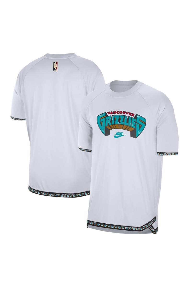 Nike Men's Nike White Memphis Grizzlies 2024/25 Classic Edition Pregame Shooting T-Shirt, Alternate, color, White