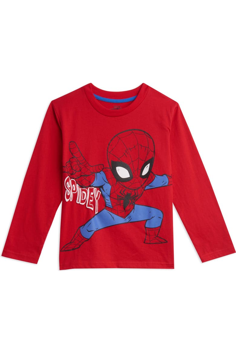 Avengers 3-Pack Long Sleeve T-Shirts, Alternate, color, Red Black Green