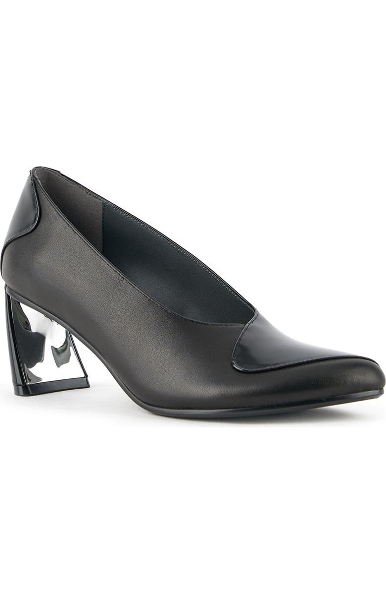 United Nude Zuma Dana Mid Pumps, Alternate, color, Black + Silver