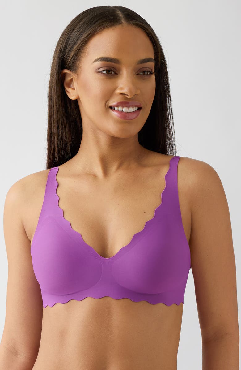 b.tempt'd by Wacoal B.Wow'd Wireless Convertible T-Shirt Bra, Alternate, color, Sparkling Grape