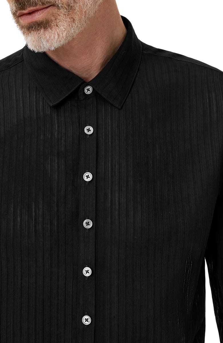 John Varvatos Bucks Button-Up Shirt, Alternate, color, Black