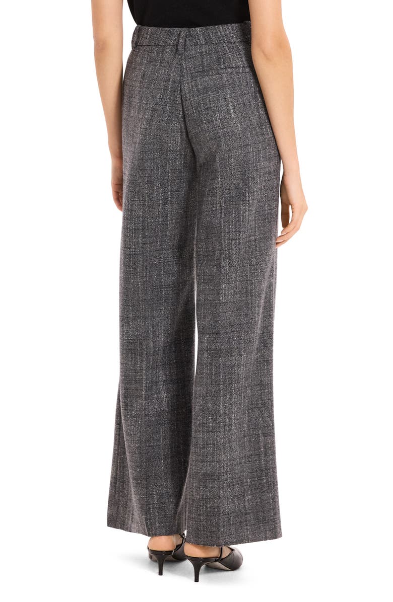 Theory Crosshatch Wool Blend Pants, Alternate, color, Charcoal Multi