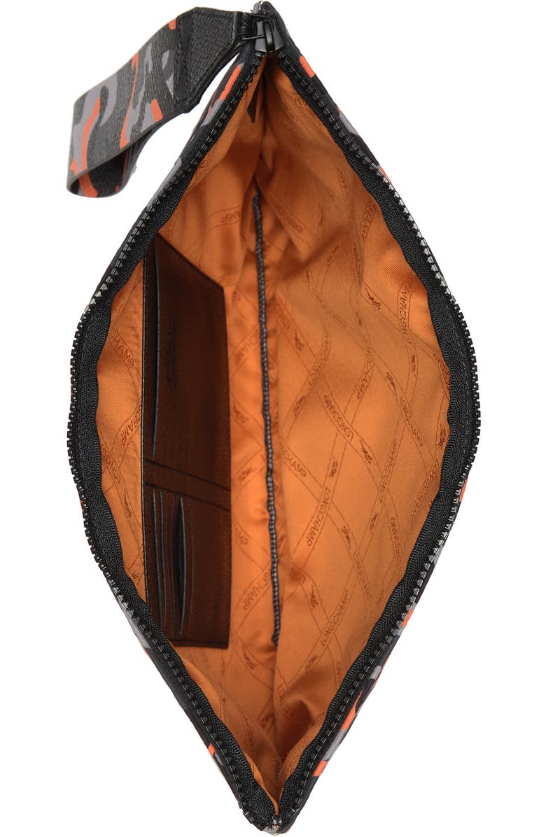 Longchamp Camo Top Zip Wrislet, Alternate, color,