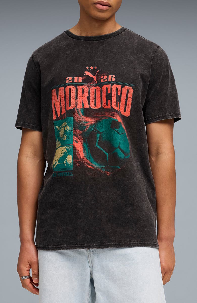 PUMA Fanpack '90s Morocco Cotton Graphic T-Shirt, Main, color, 