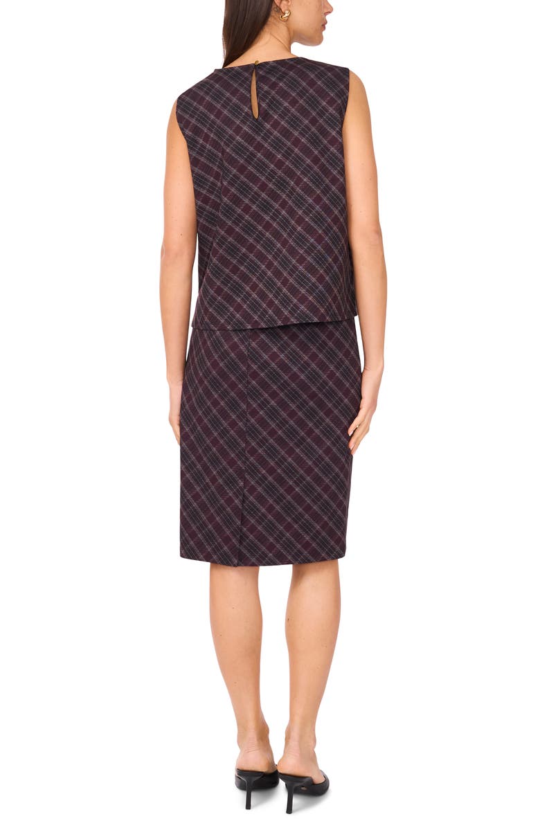 Vince Camuto Plaid Shell, Alternate, color, Rich Black