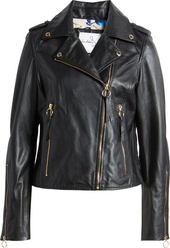 Good Sam Edelman black genuine leather Moto jacket