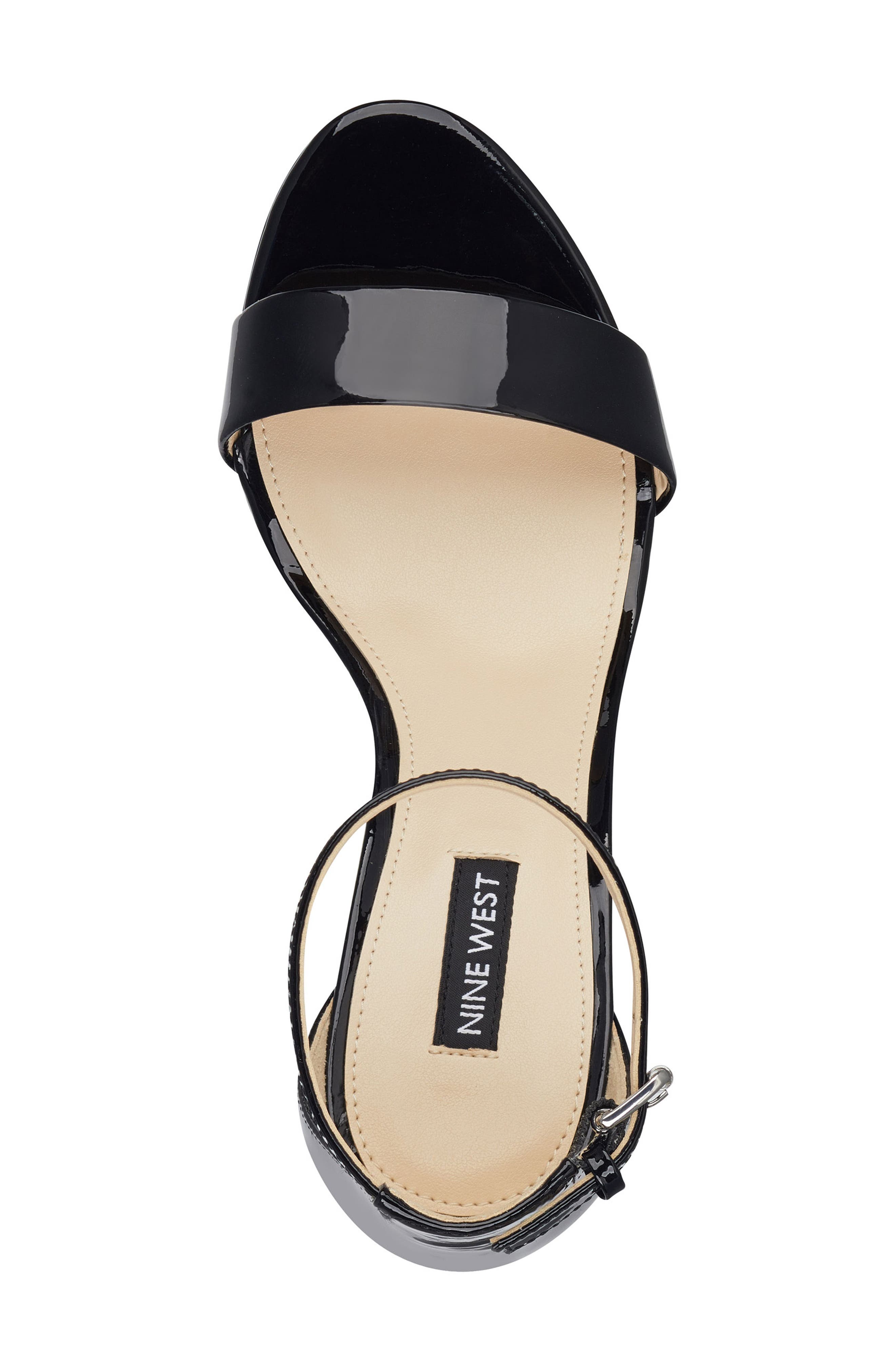 Nine West Abigail Crystal Embellished Ankle Strap Sandal, Alternate, color, 