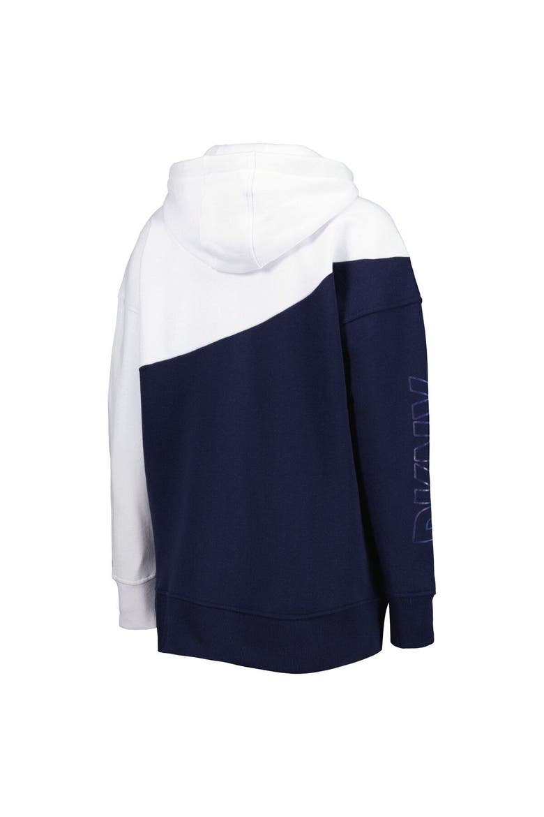 Women's DKNY Sport Deep Sea Blue/White Seattle Kraken Gina Full-Zip Hoodie, Alternate, color, Navy