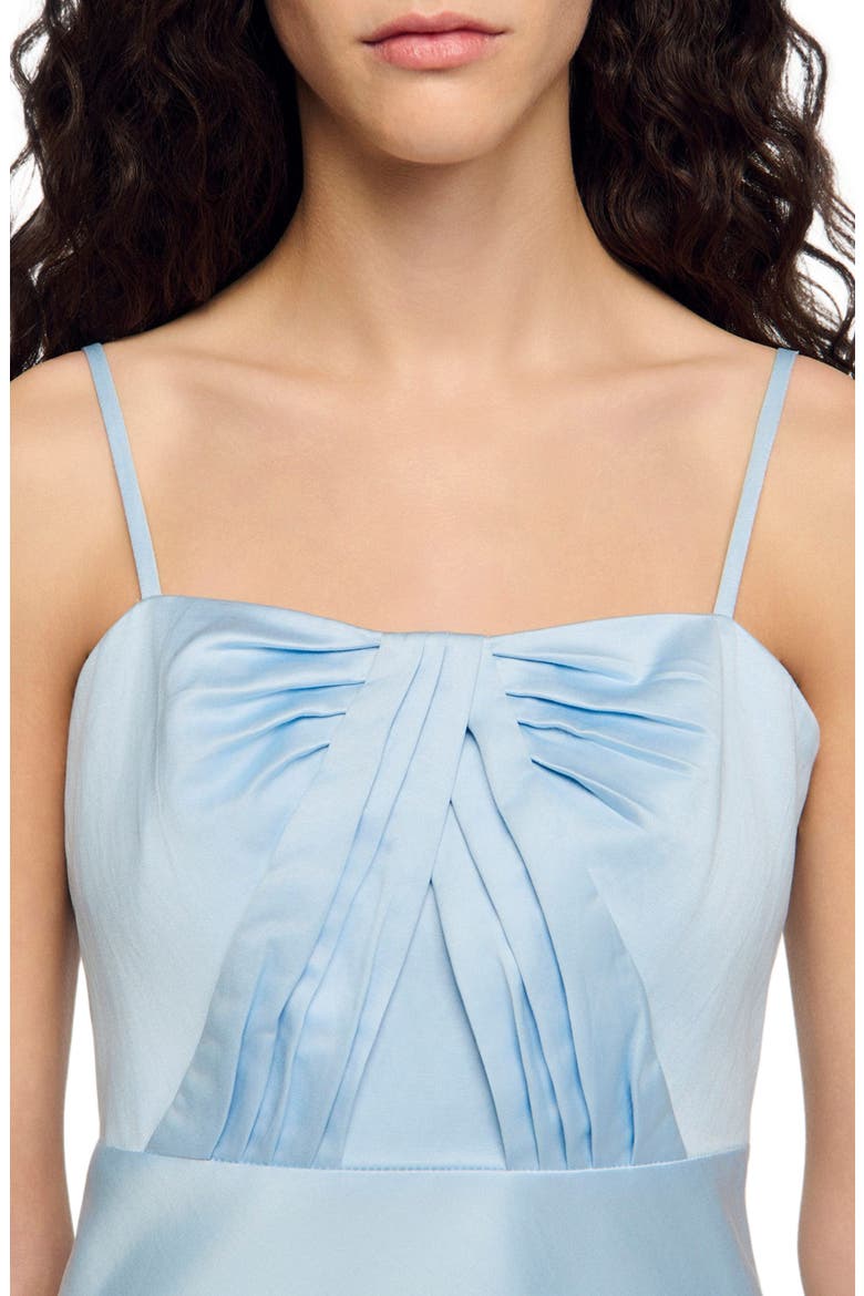 Satin-effect maxi dress, Alternate, color, Blue sky