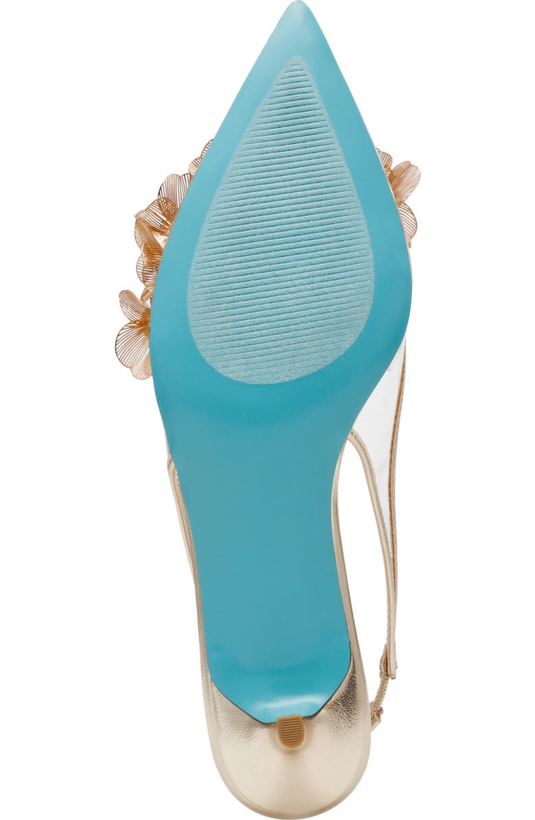 Betsey Johnson Robin Slingback Pointed Toe Kitten Heel Pump, Alternate, color,