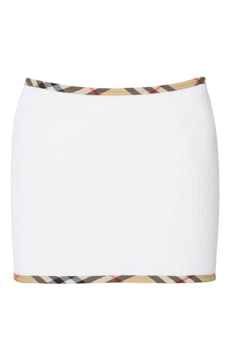 Burberry x Hunza G Devyn 2-in-1 Swim Skirt/Tube Top & Matching Scrunchie Set, Alternate, color, White