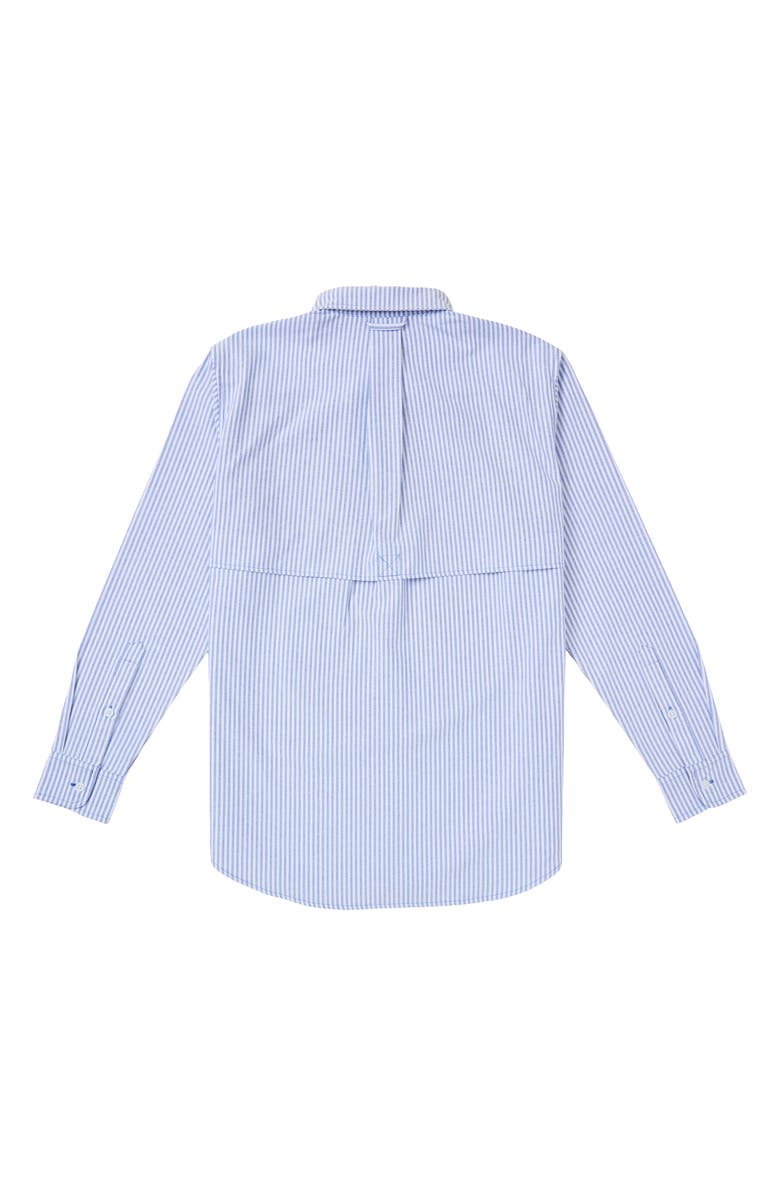 Sugarloaf Social Club The Tournament Stripe Cotton Blend Button-Down Oxford Shirt, Alternate, color, Navy