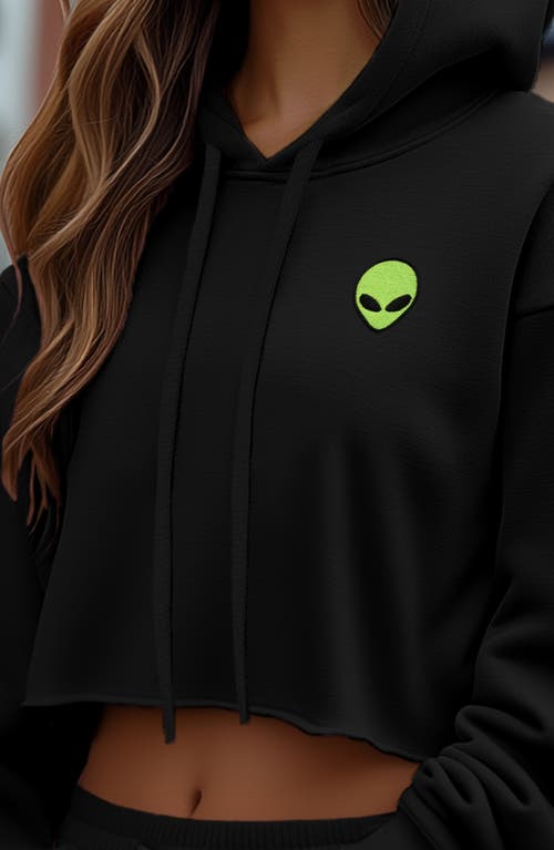 DALIX DALIX ALIEN CROPPED FLEECE HOODIE 