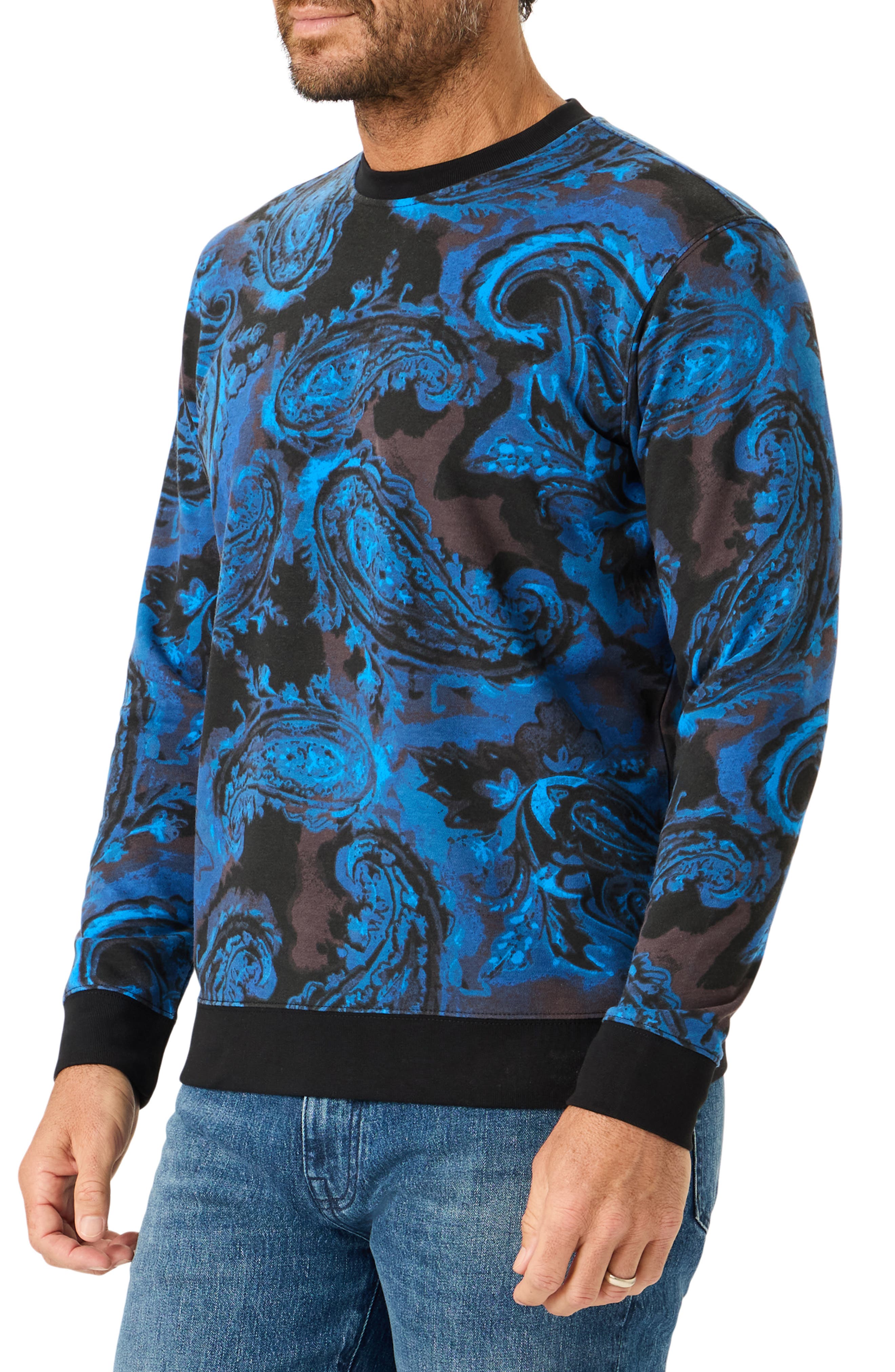 Paisley Long Sleeve Knit Top