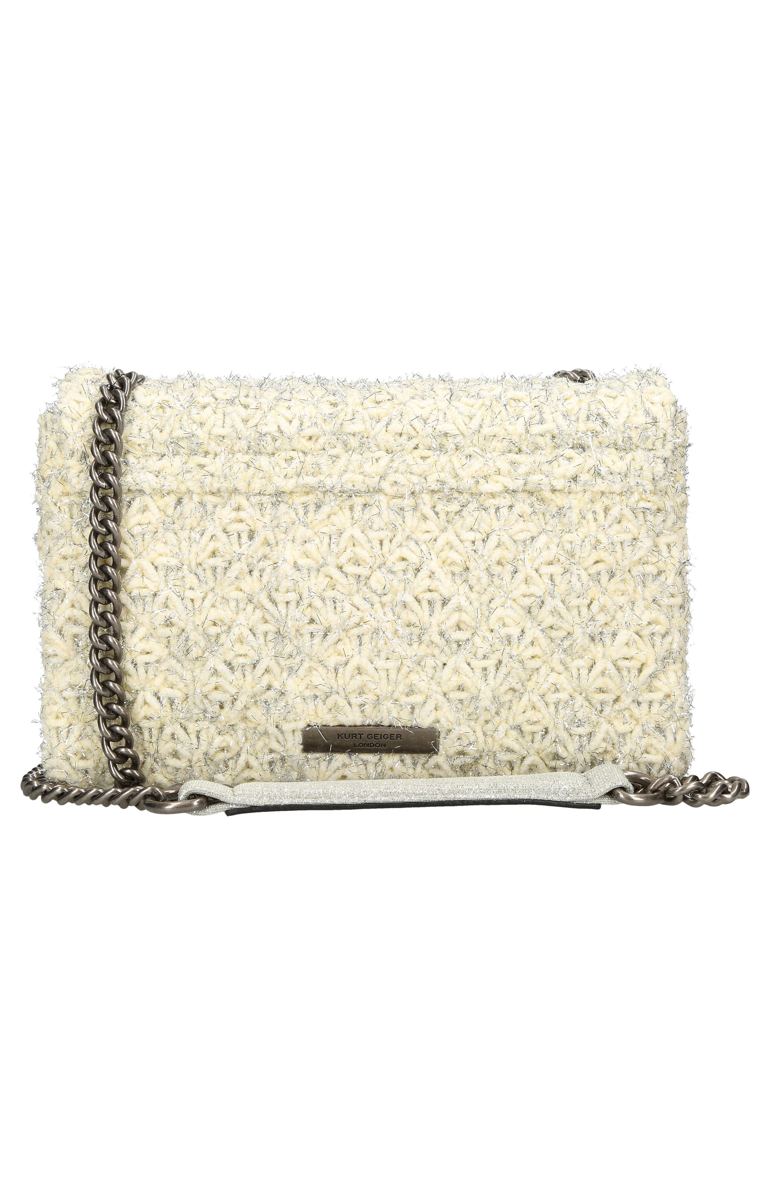Kurt Geiger London Medium Kensington Tweed Convertible Crossbody Bag, Alternate, color, 
