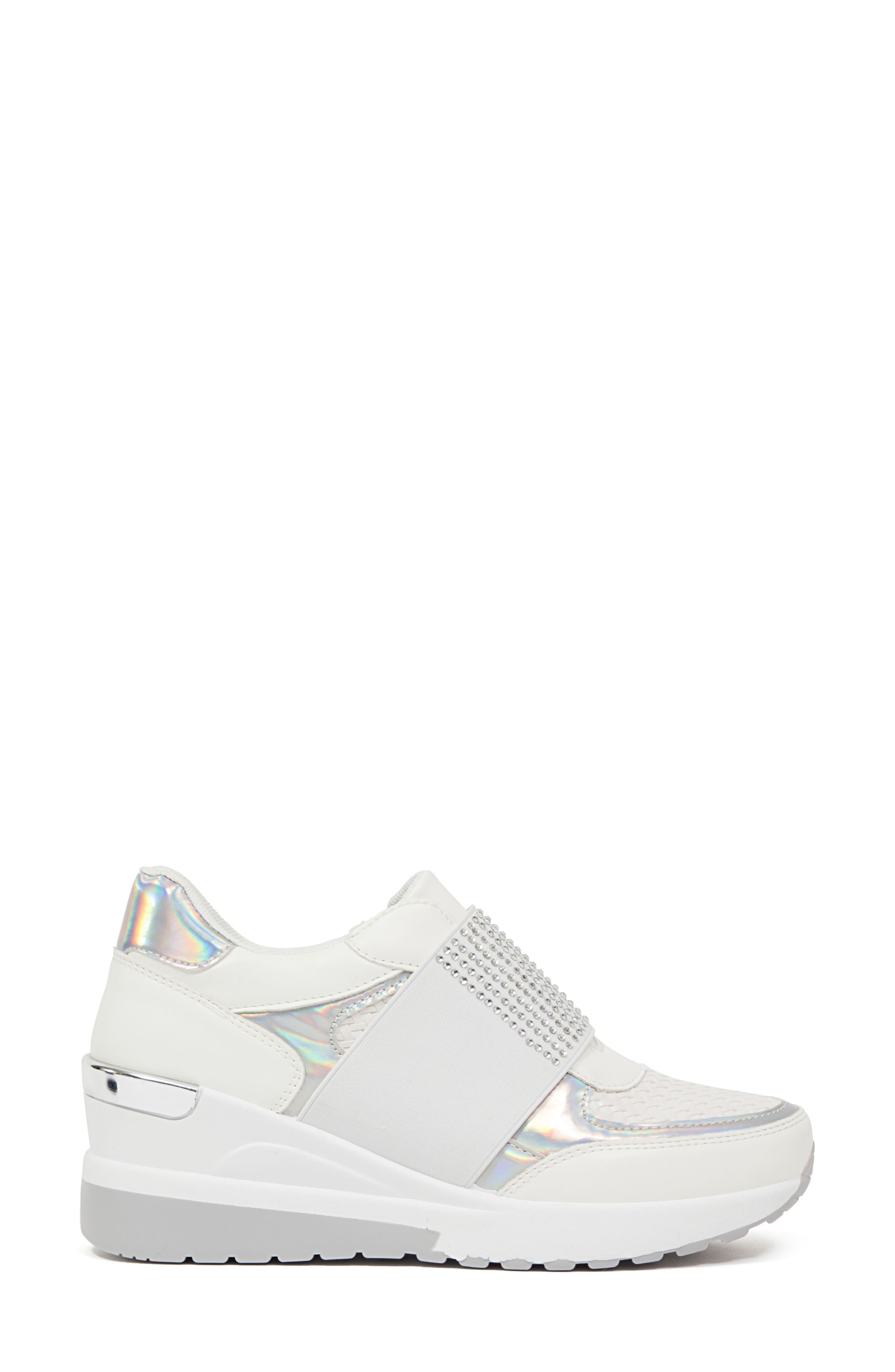 NINETY UNION South Beach Wedge Sneaker, Alternate, color, White