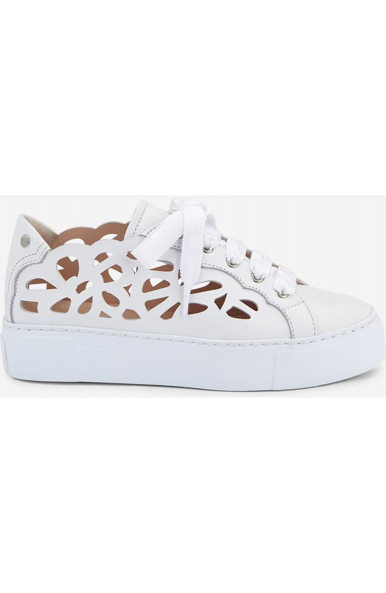 AGL Mandi Laser-cut Sneaker, Main, color, White