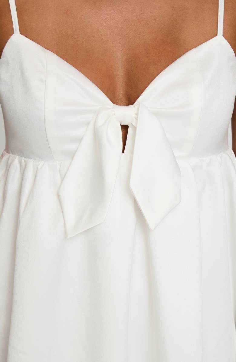 Princess Polly Wilmina Bow Front Minidress, Alternate, color, White