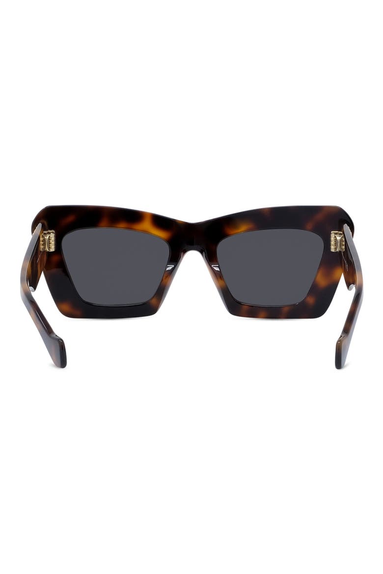Anagram 52mm Cat Eye Sunglasses, Alternate, color, DARK HAVANA / SMOKE