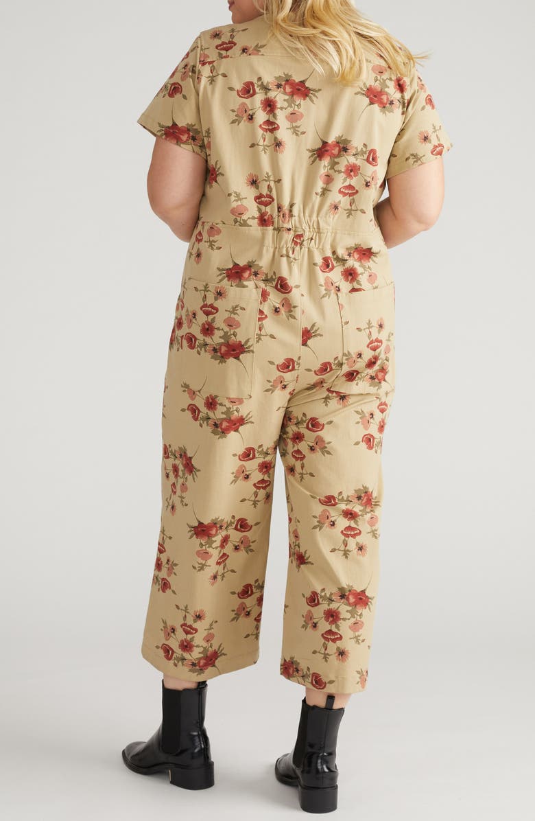 Universal Standard Kate Twill Jumpsuit, Alternate, color, Wild Flower Bouquet Print