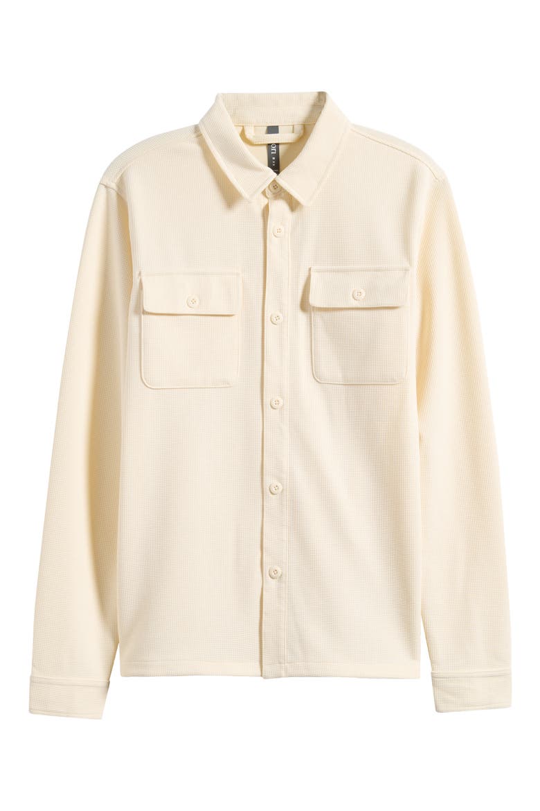 Waffle Shirt Jacket, Alternate, color, NATURAL