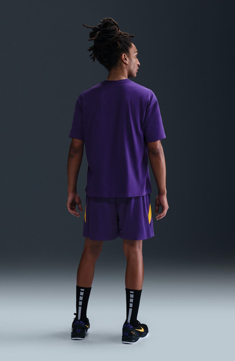 Nike Kobe Bryant Dri-FIT Performance Mesh Basketball Shorts, Alternate, color, Court Purple/ University Gold