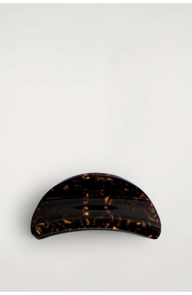 COS Curved Claw Hair Clip, Main, color, Brown / Tortoiseshell