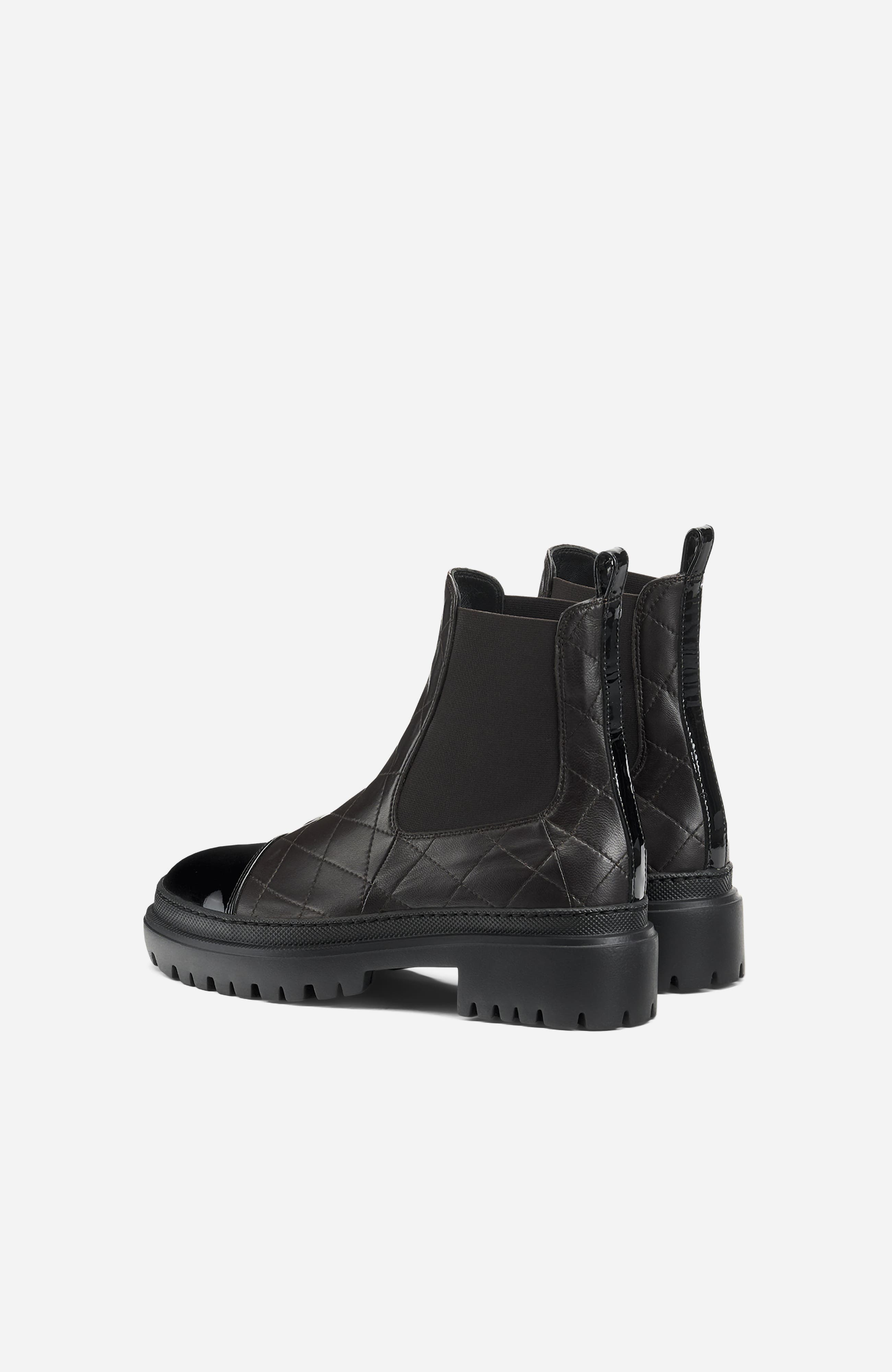 Mary Beat Quilted Ankle Boot, Alternate, color, Testa di Moro Nappa