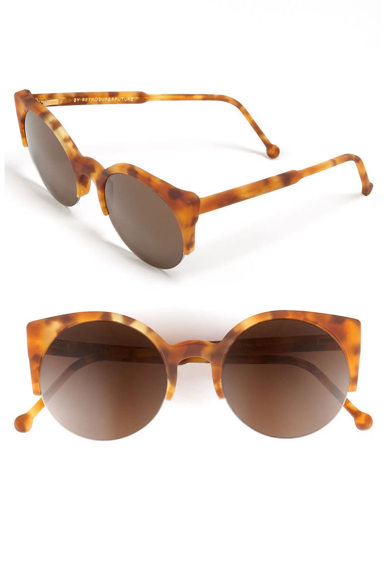 'Lucia' Sunglasses, Main, color, BLONDE HAVANA MATTE/ SOLID