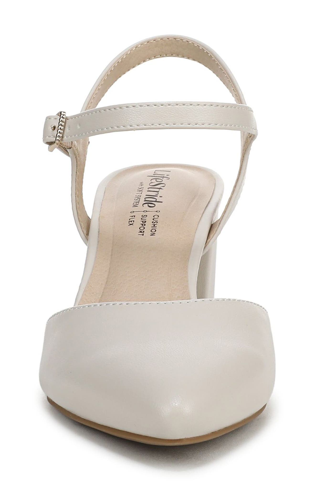 Amaryllis Ankle Strap Pump, Alternate, color, BONE