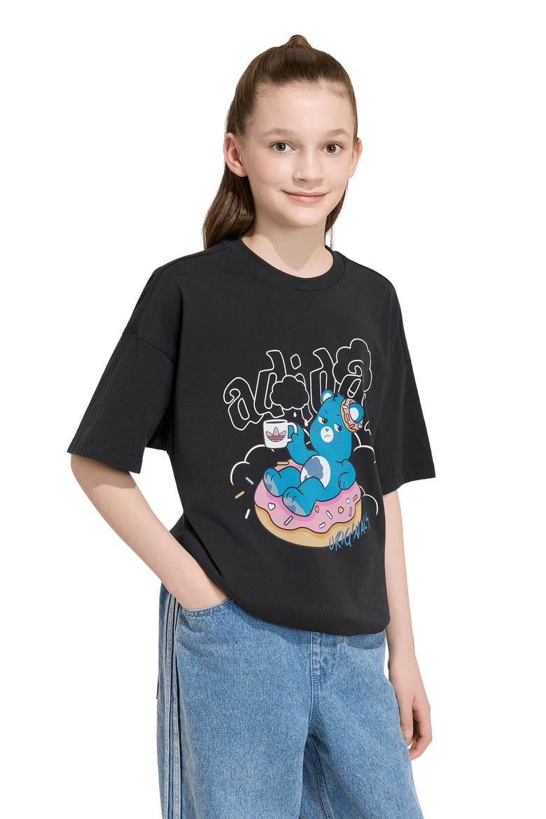 x Care Bears Cotton Graphic T-Shirt, Alternate, color, BLACK