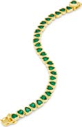 SAVVY CIE JEWELS Bezel Set Heart Bracelet