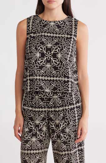 Gemma + Jane Jewel Neck Sleeveless Top