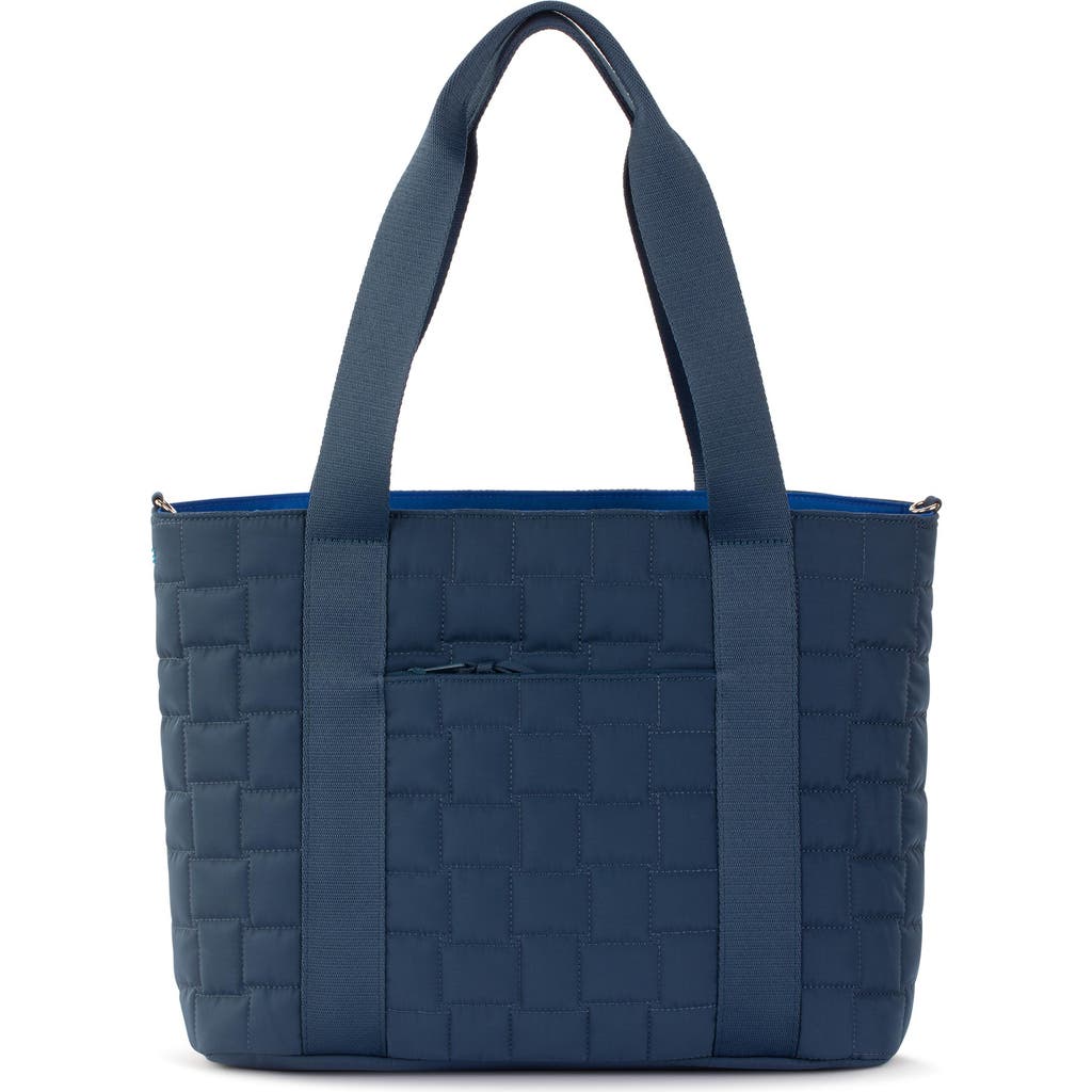 Sakroots Arlo Large Tote Bag - Quilted in Indigo Woven Quilted  product