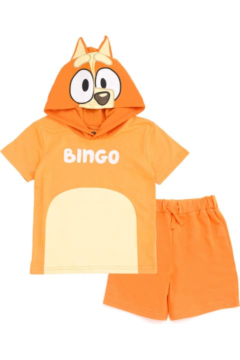 Hooded T-Shirt and Shorts Set